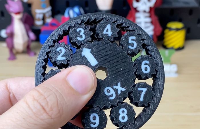 3D Printed Multiplication & Division Fidget Spinners