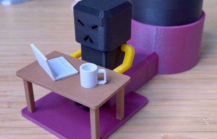 3D Printed Angry Employee