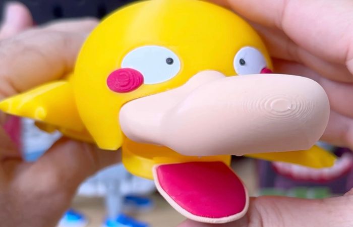 3D Printed Pokemon Psyduck Coaster