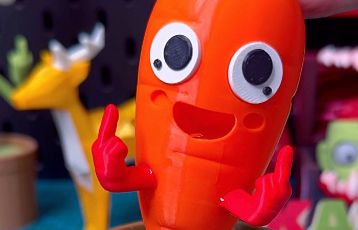 3D Printed Bad Carrot