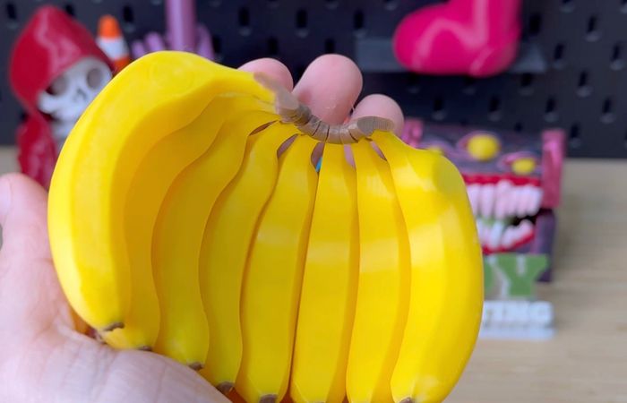 3D Printed Banana Fridge Magnets