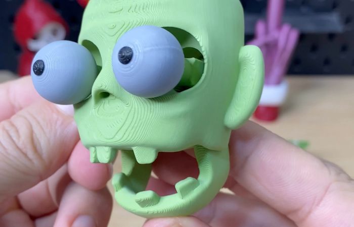 3D Printed Zombie Keychain