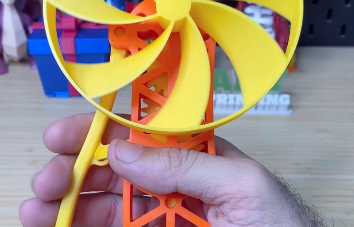 3D Printed Ruggedized Squeeze Fan