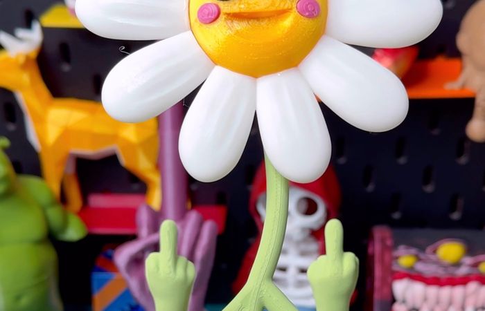 3D Printed Valentine's Daisy