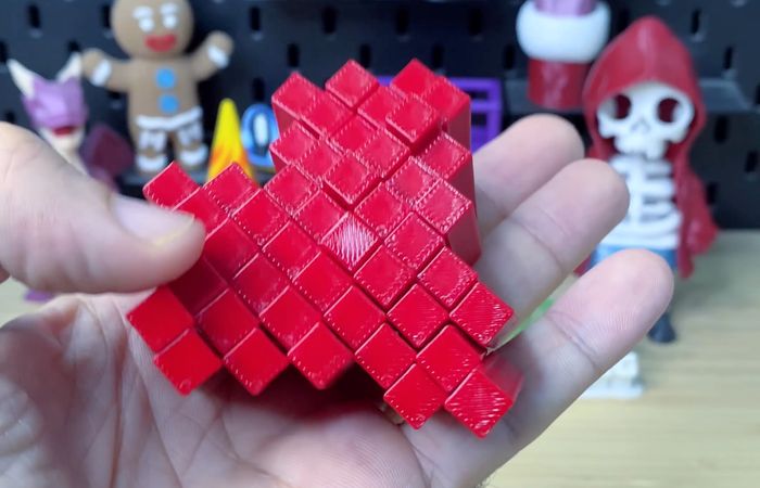 3D Printed Flexigrid Heart Fidget Toy