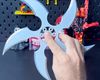 Cyber Five-Curved Blade Gear Office Fidget Spinner Dart