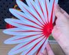 3D Printed Folding Fan With Feather Texture