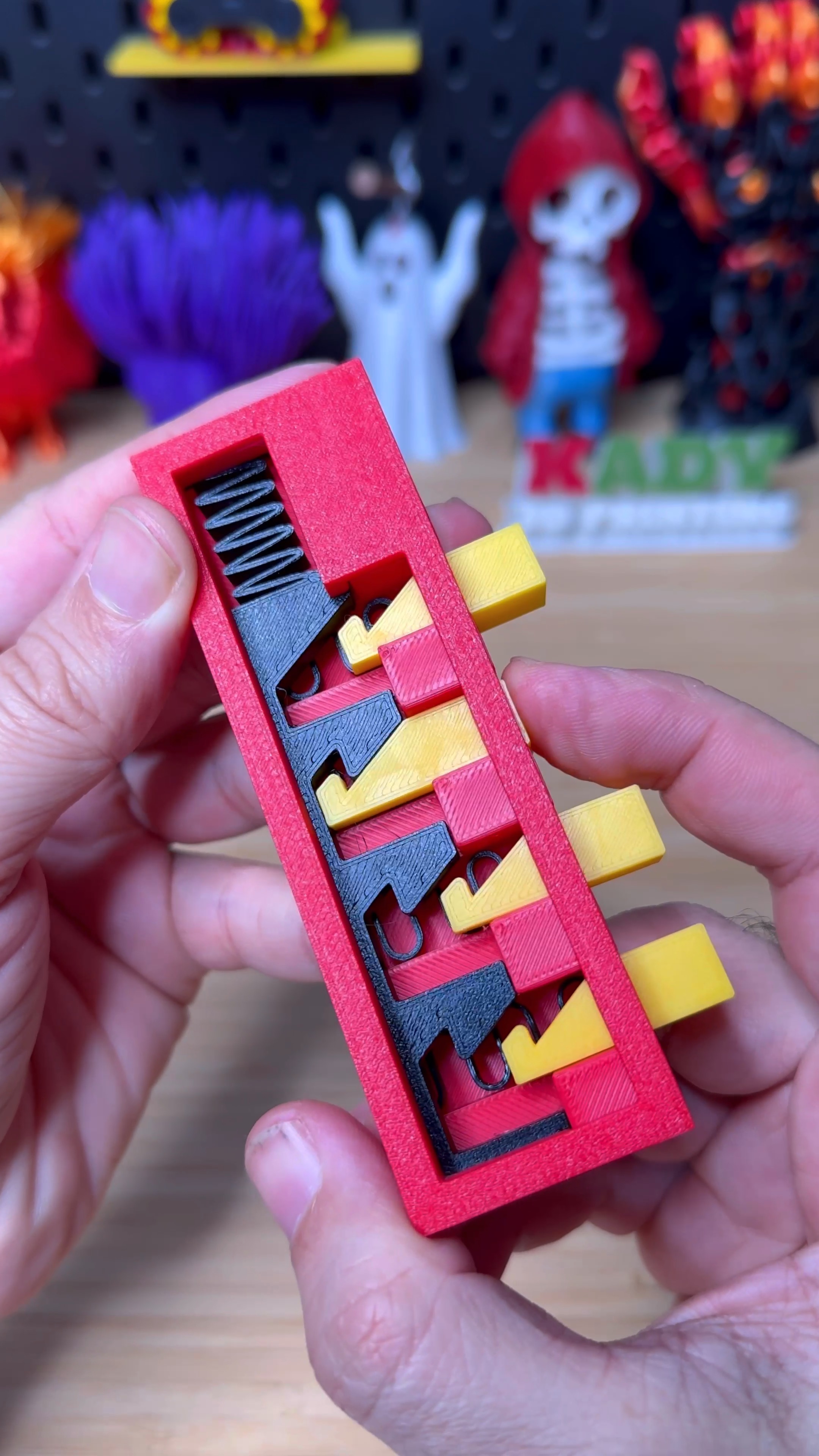 3D Printed Fan Speed Button Mechanism