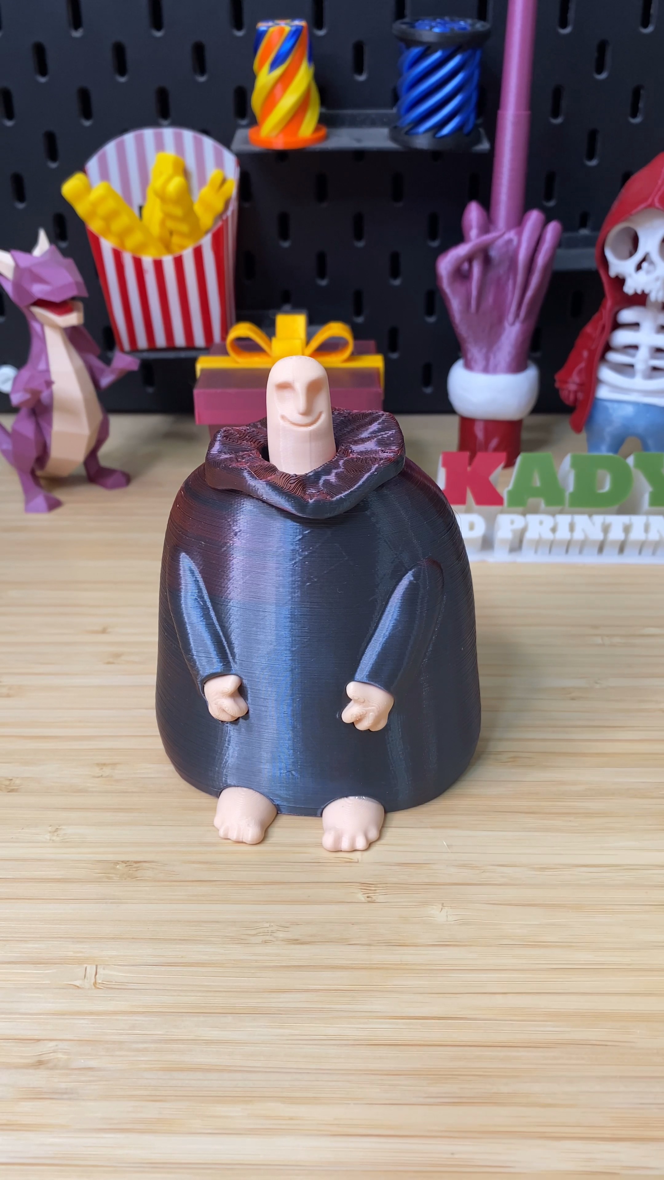 3D Printed Mr. Nice Guy With Surprise / Hidden Middle Finger