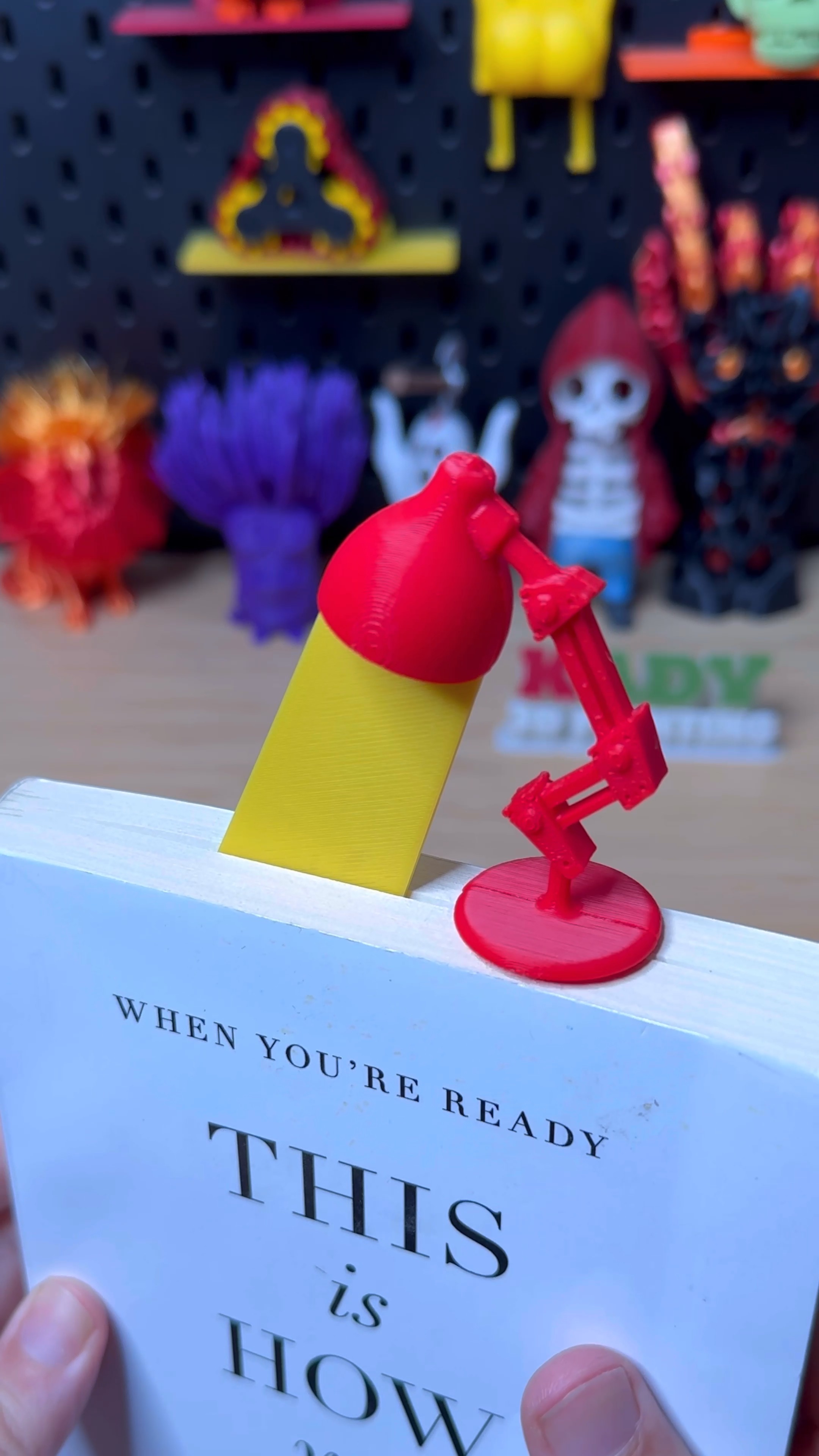3D Printed Lamp Bookmark