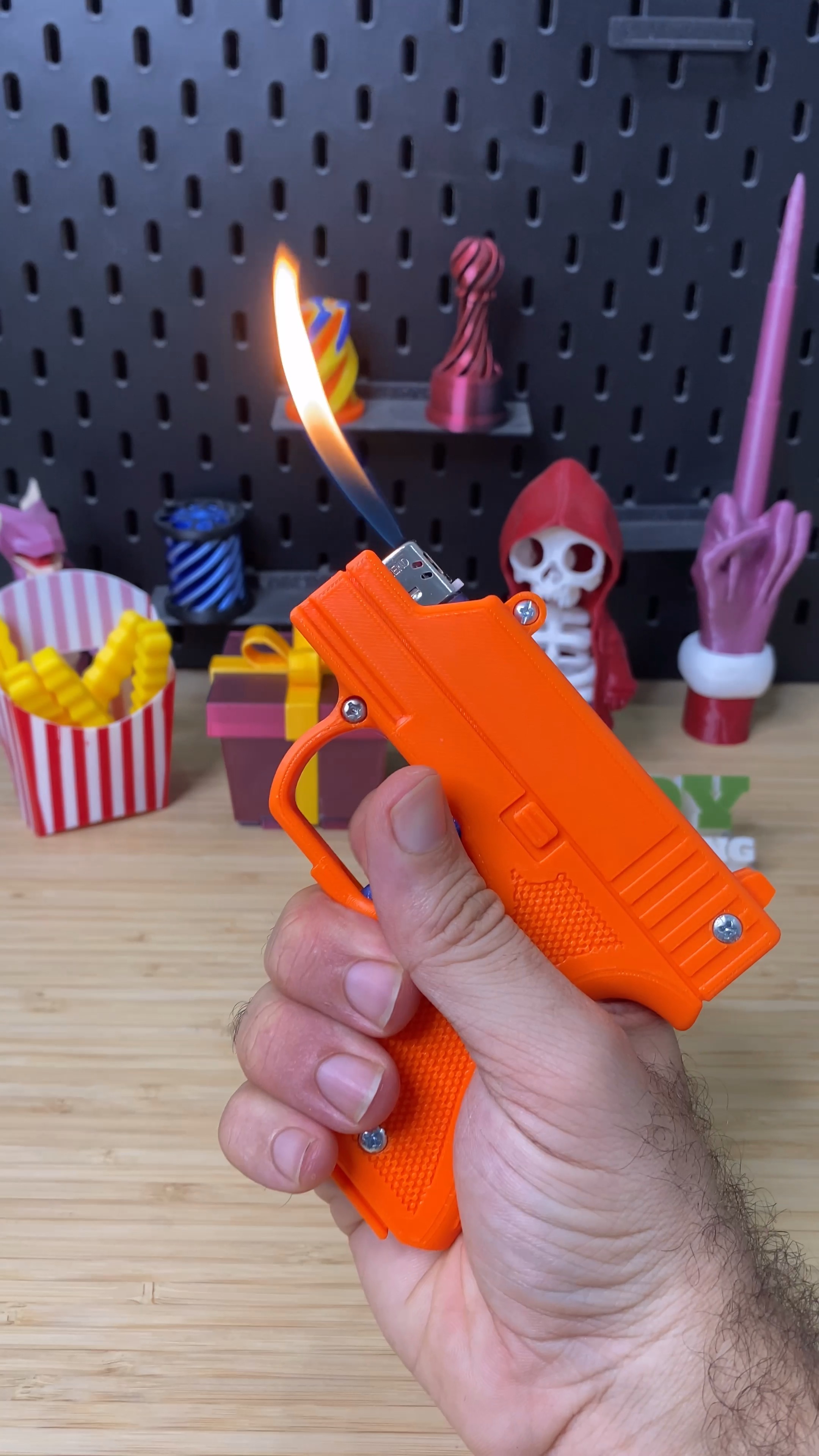 3D Printed Funny Lighter STL file