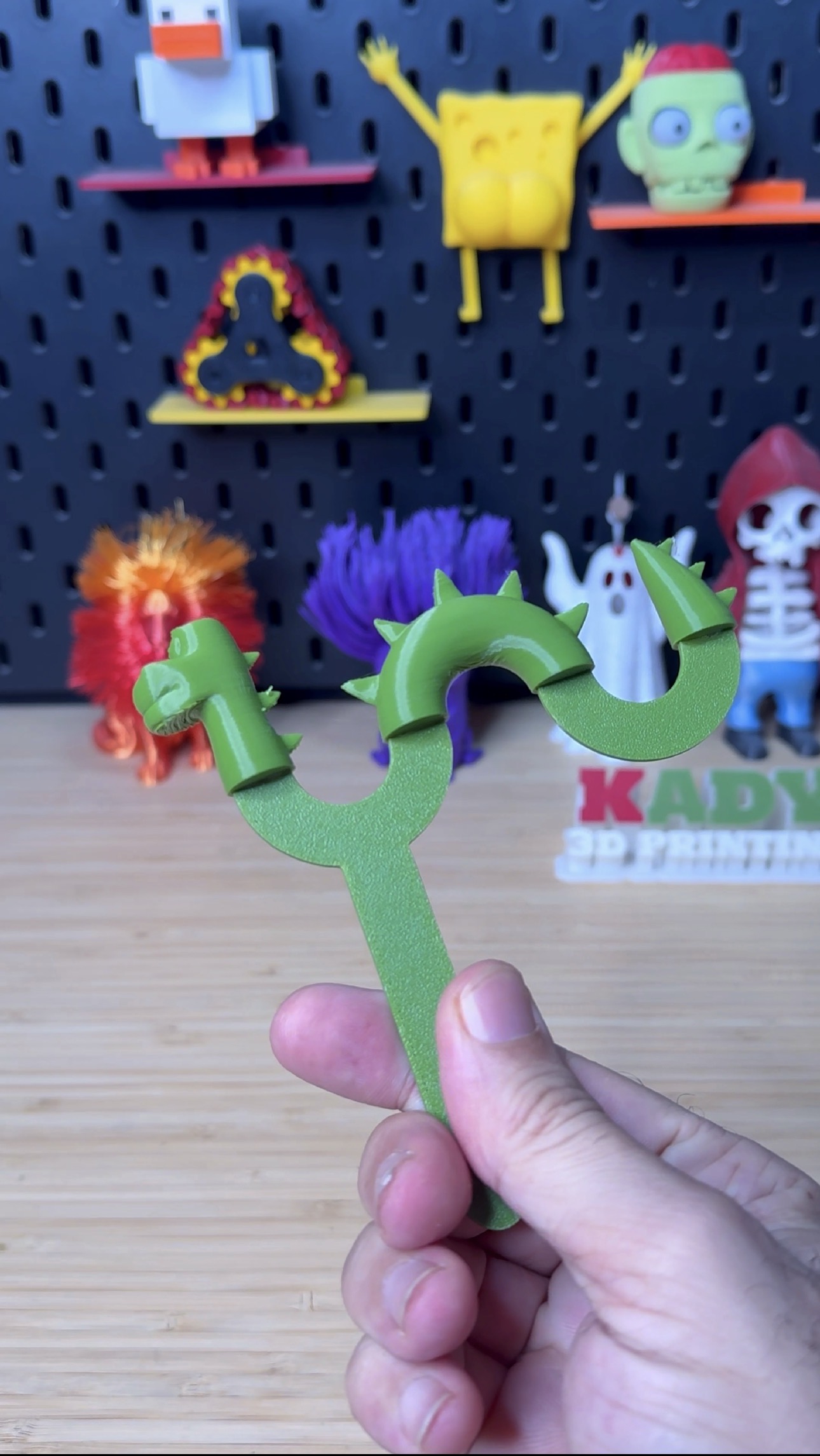 3D Printed Locky the Cute Bookmark Creature