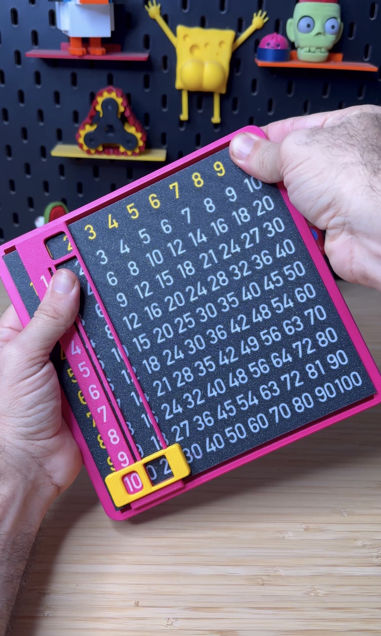 3D Printed Multiplication Tables Calculator