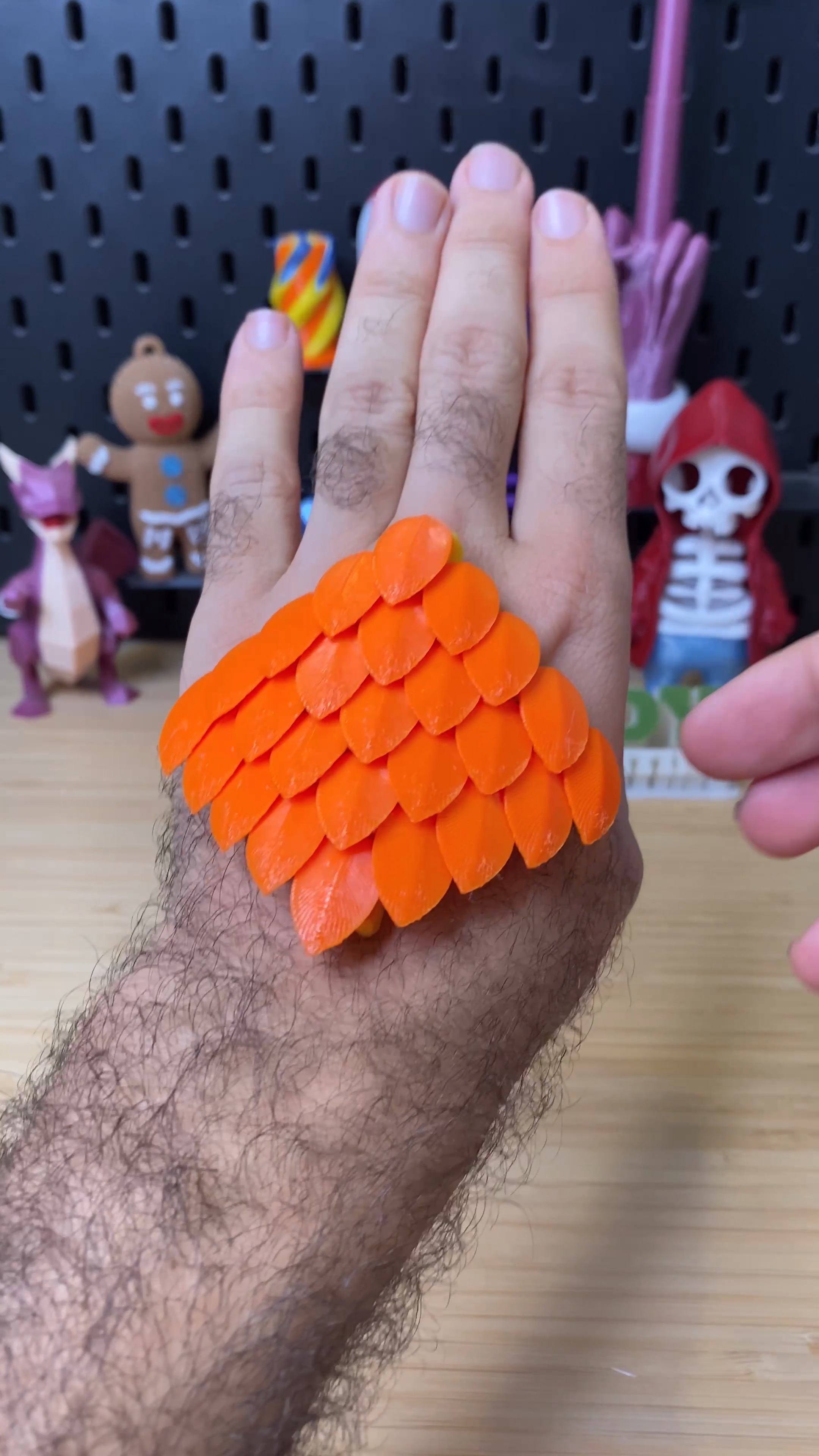 3D Printed Dragon Scale Fabric STL file