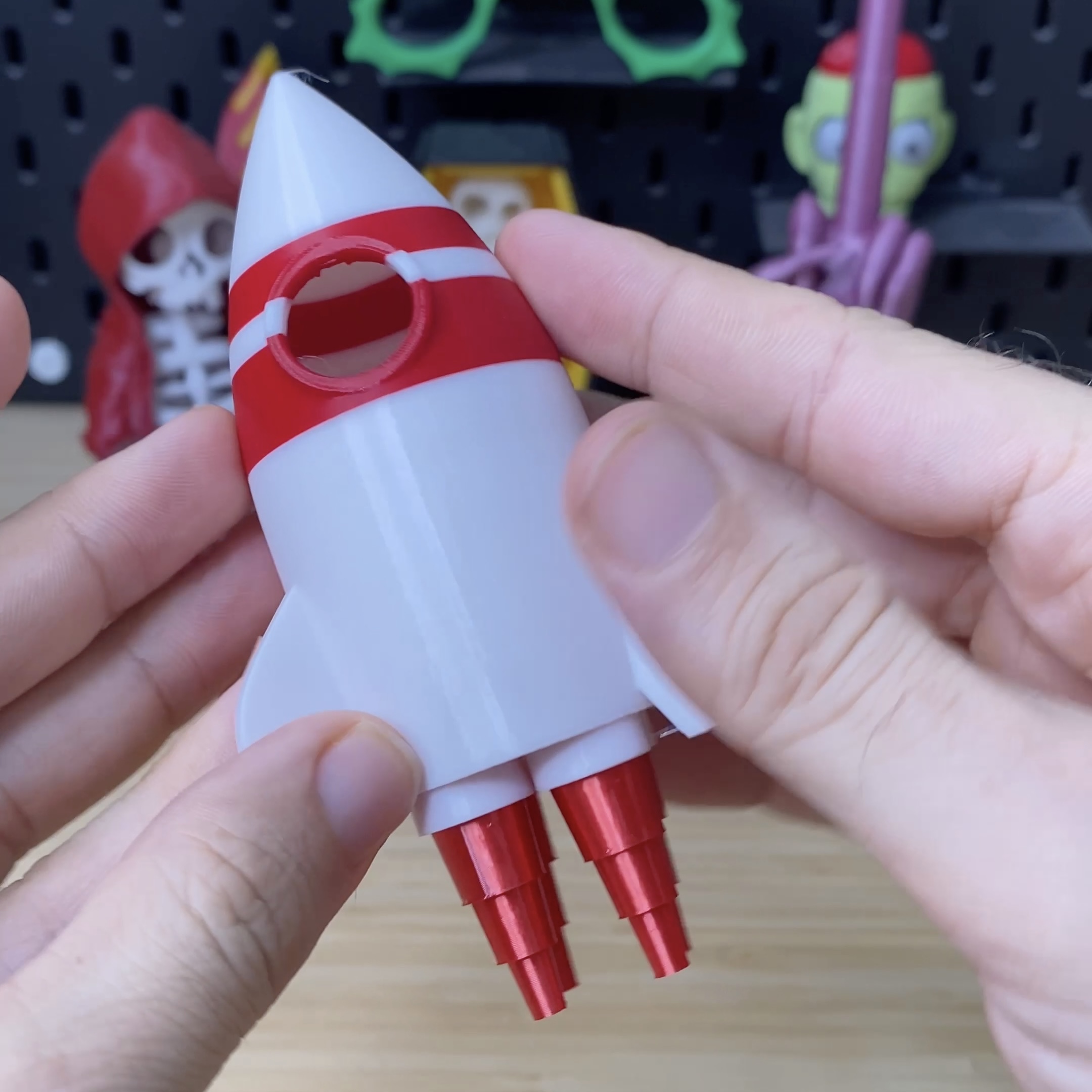 3D Printed Rocket with Boosters