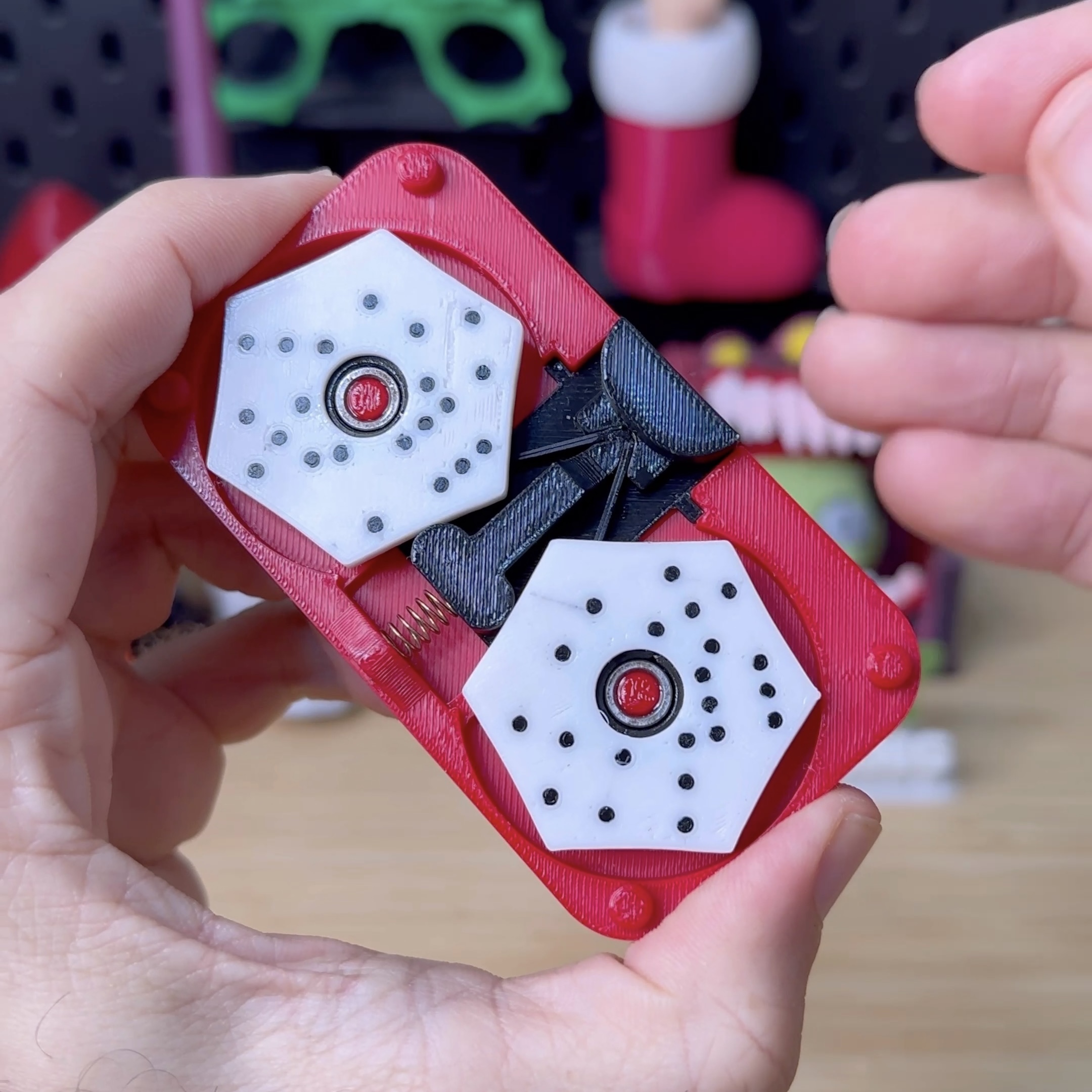 3D Printed Mechanical Double Dice STL file
