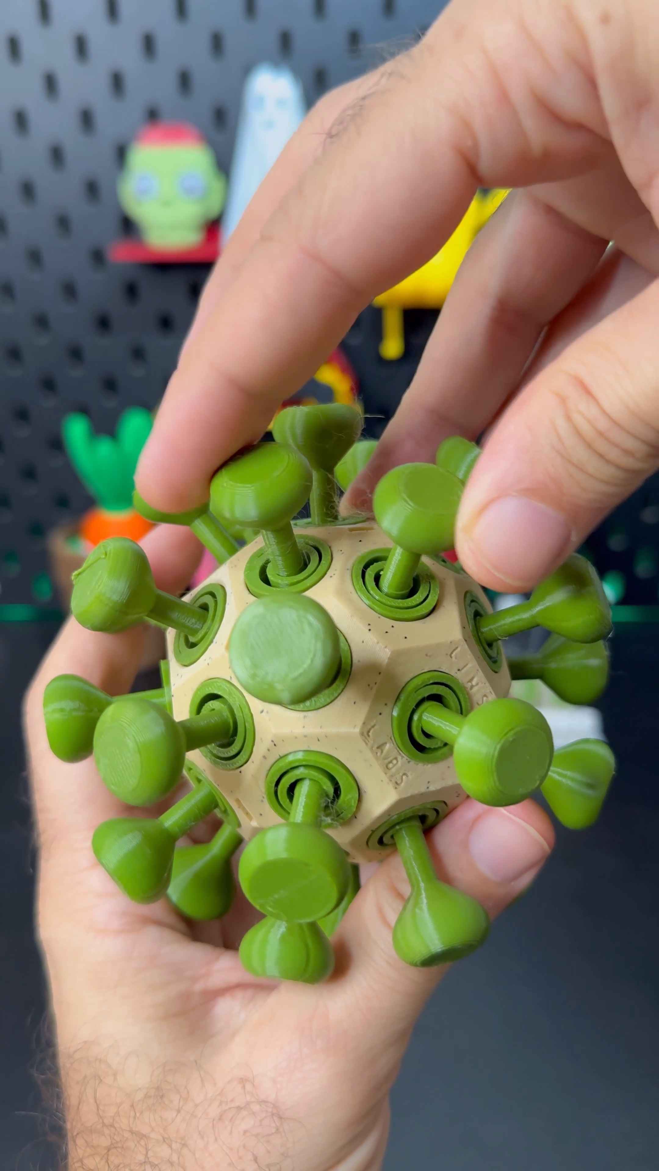 3D Printed Virus Fidget Toy