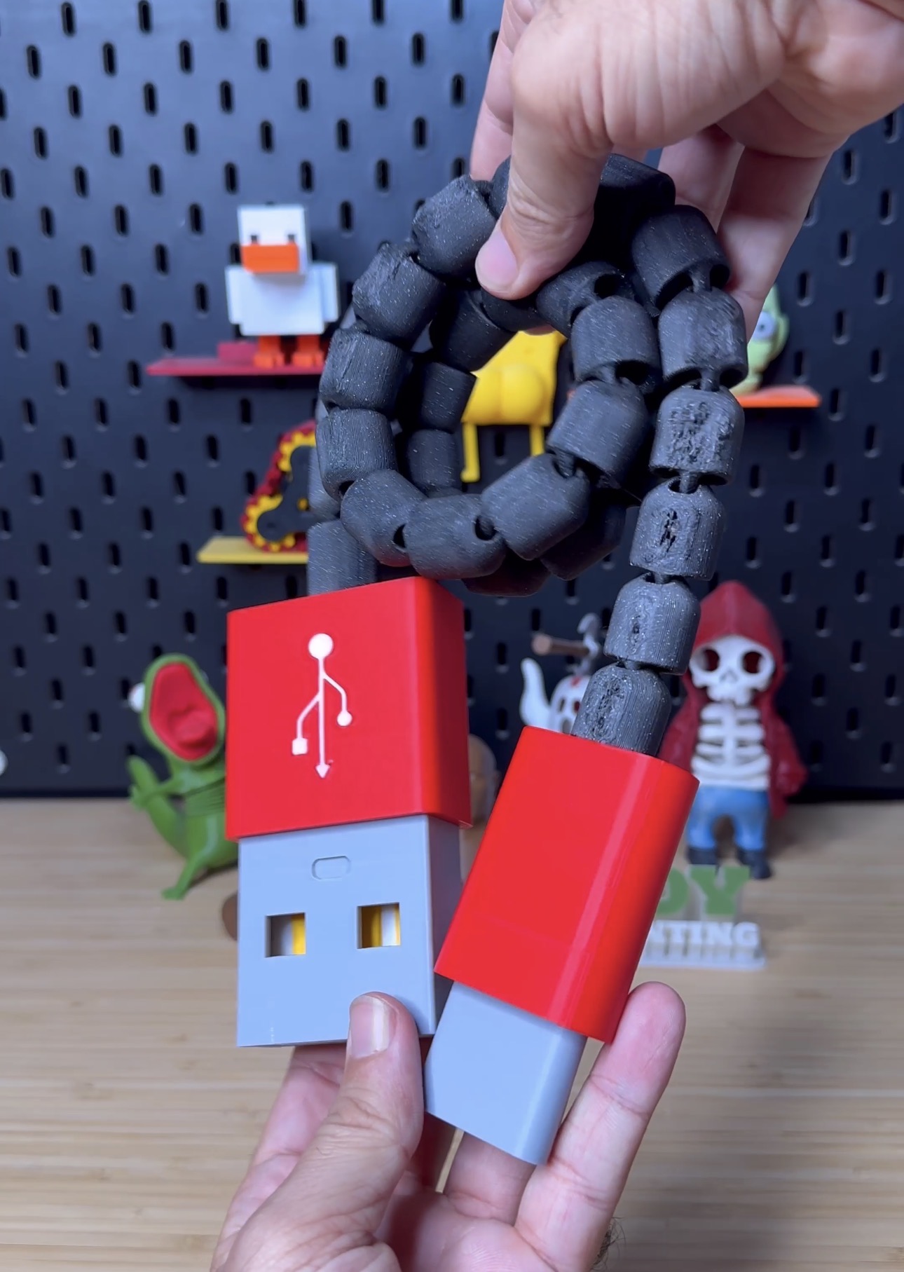 3D Printed BIG Flexy USB
