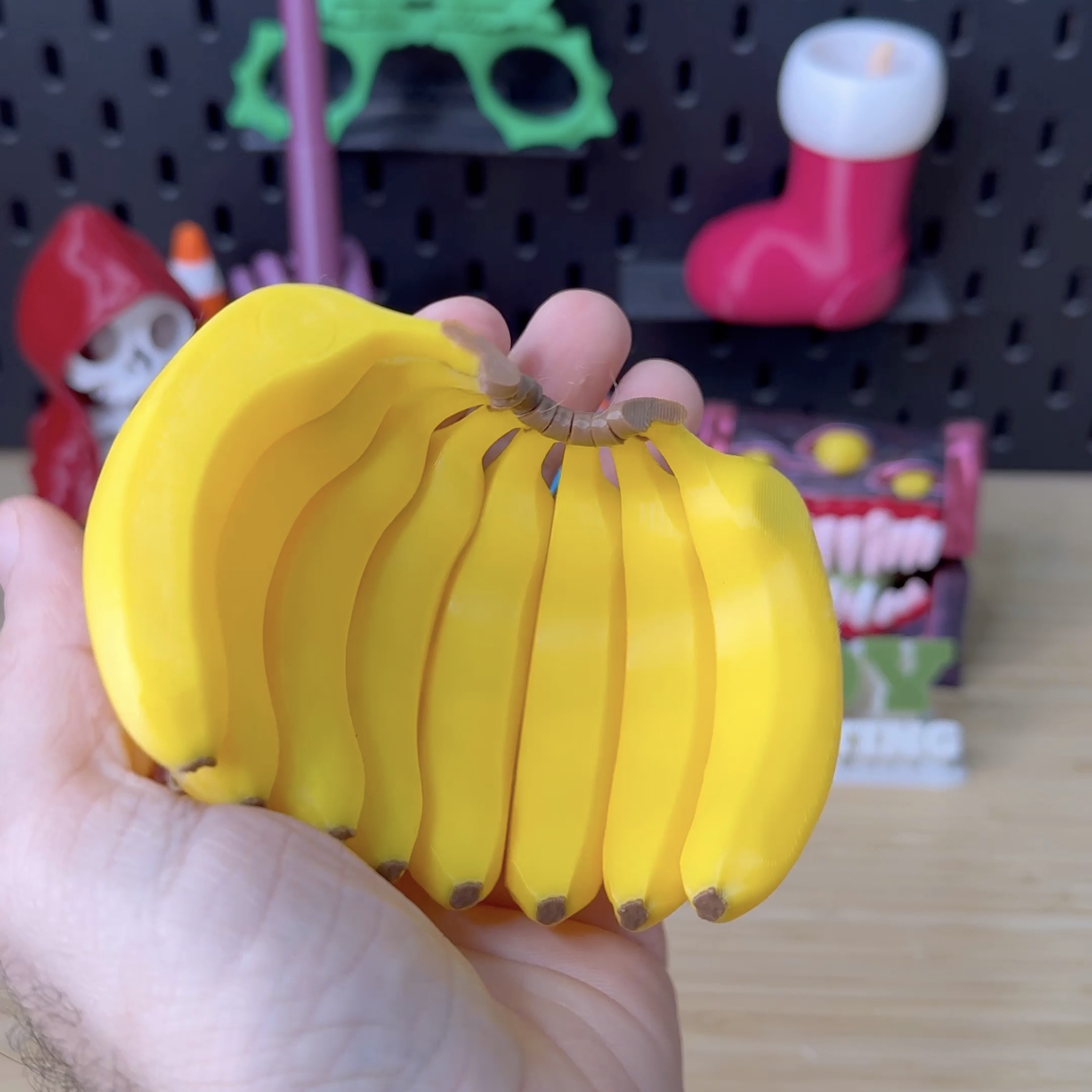 3D Printed Banana Fridge Magnets STL file