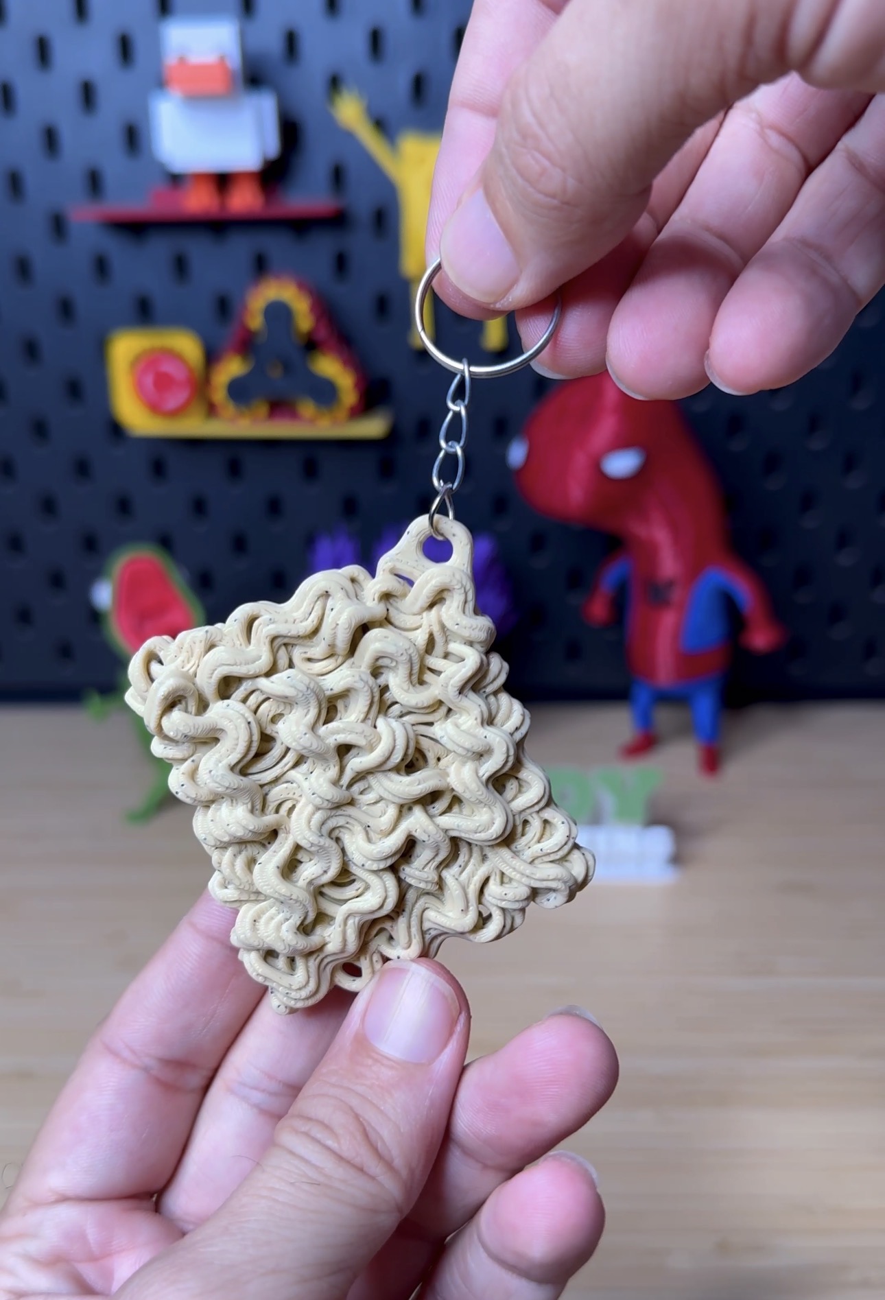 3D Printed Instant Noodles Keychain 