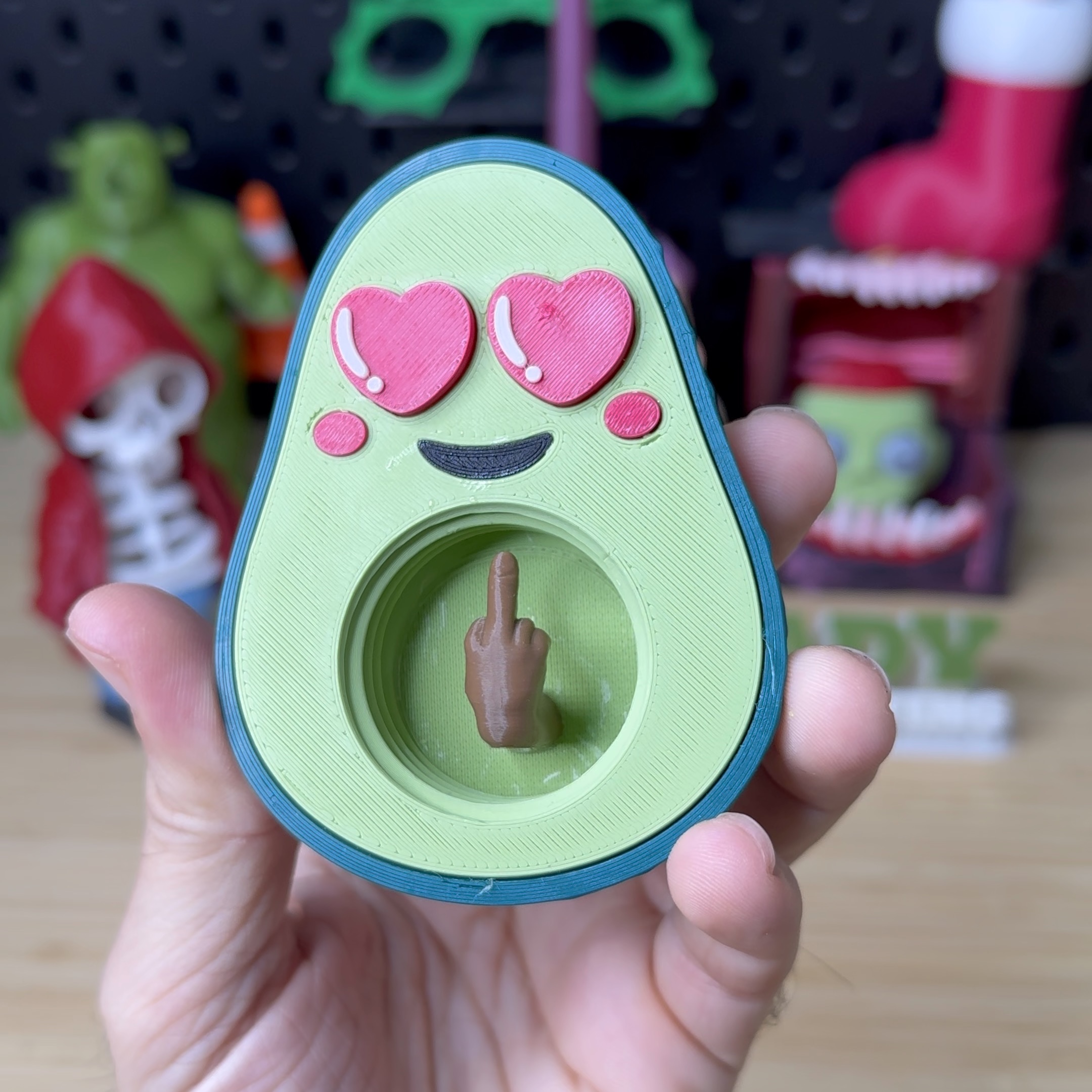 3D Printed Bad Avocado - Valentine's Edition