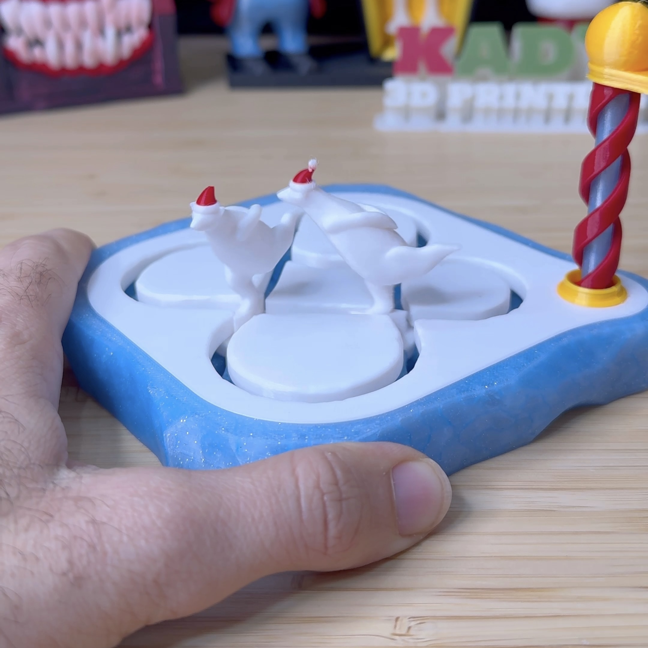 3D Printed Automated Ice Skating Polar Bear STL file