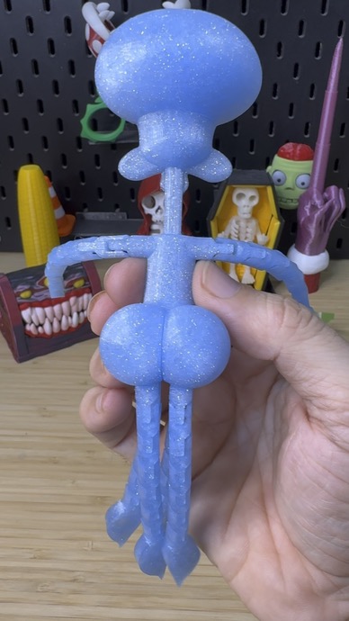 3D Printed Squiddy Fridge Magnet STL file
