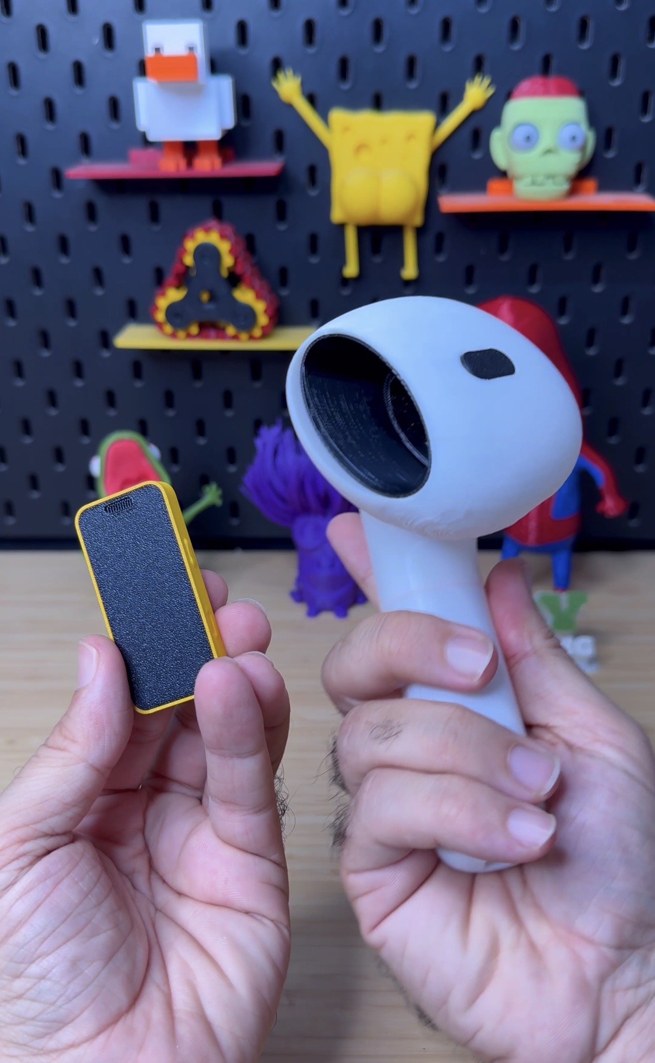 3D Printed Giant AirPods + Mini iPhone