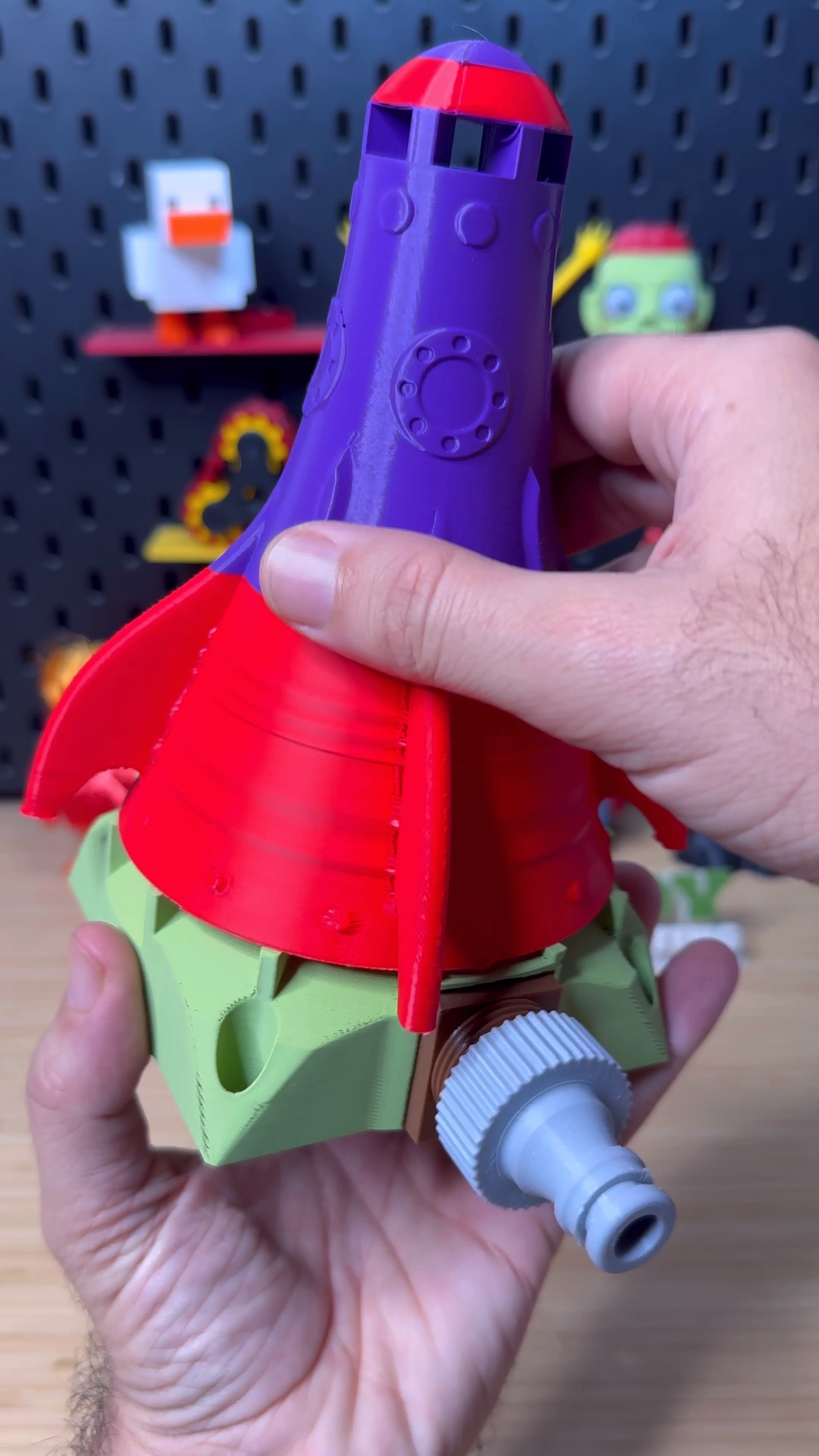 3D Printed Sprinkler Rocket