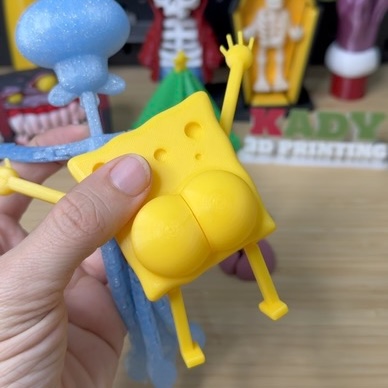3D Printed SpongeBob Fridge Magnet  STL file