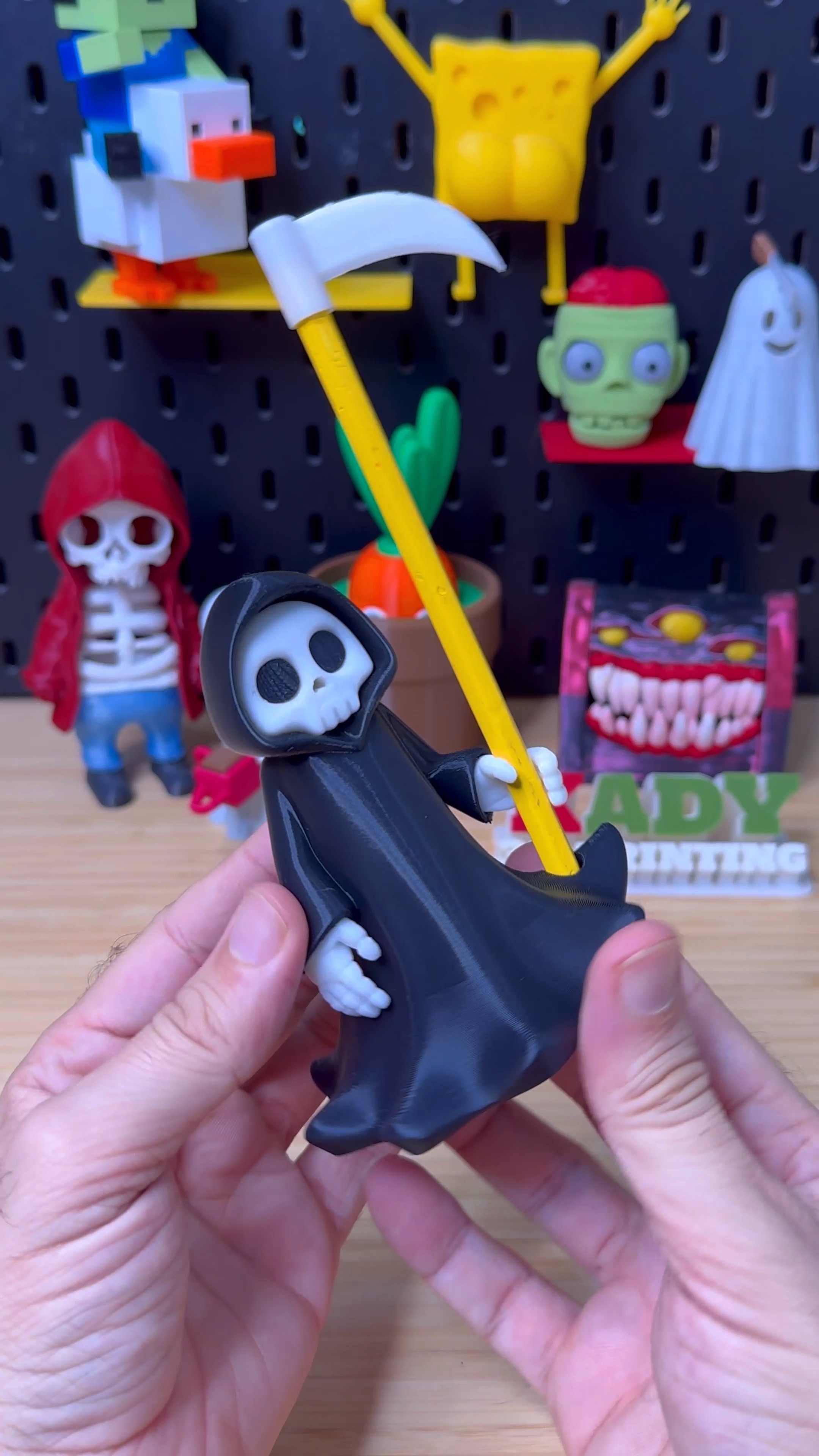 3D Printed Grim Reaper Pencil Holder STL file
