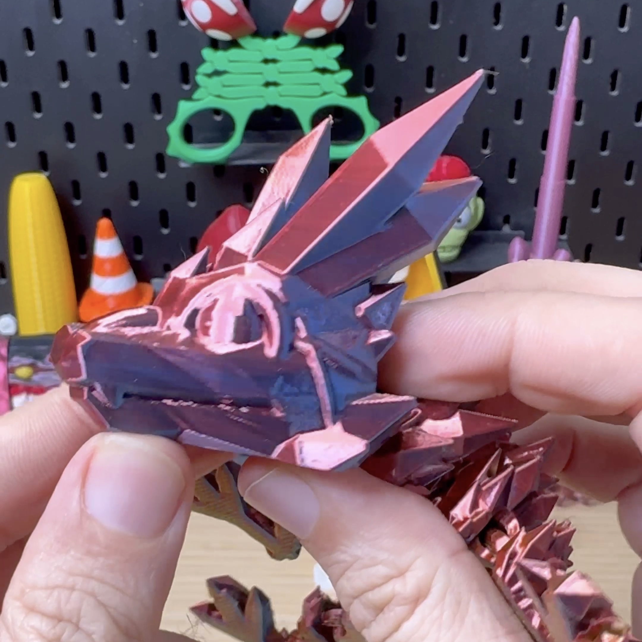 3D Printed Cinderwing3D Crystal Dragon
