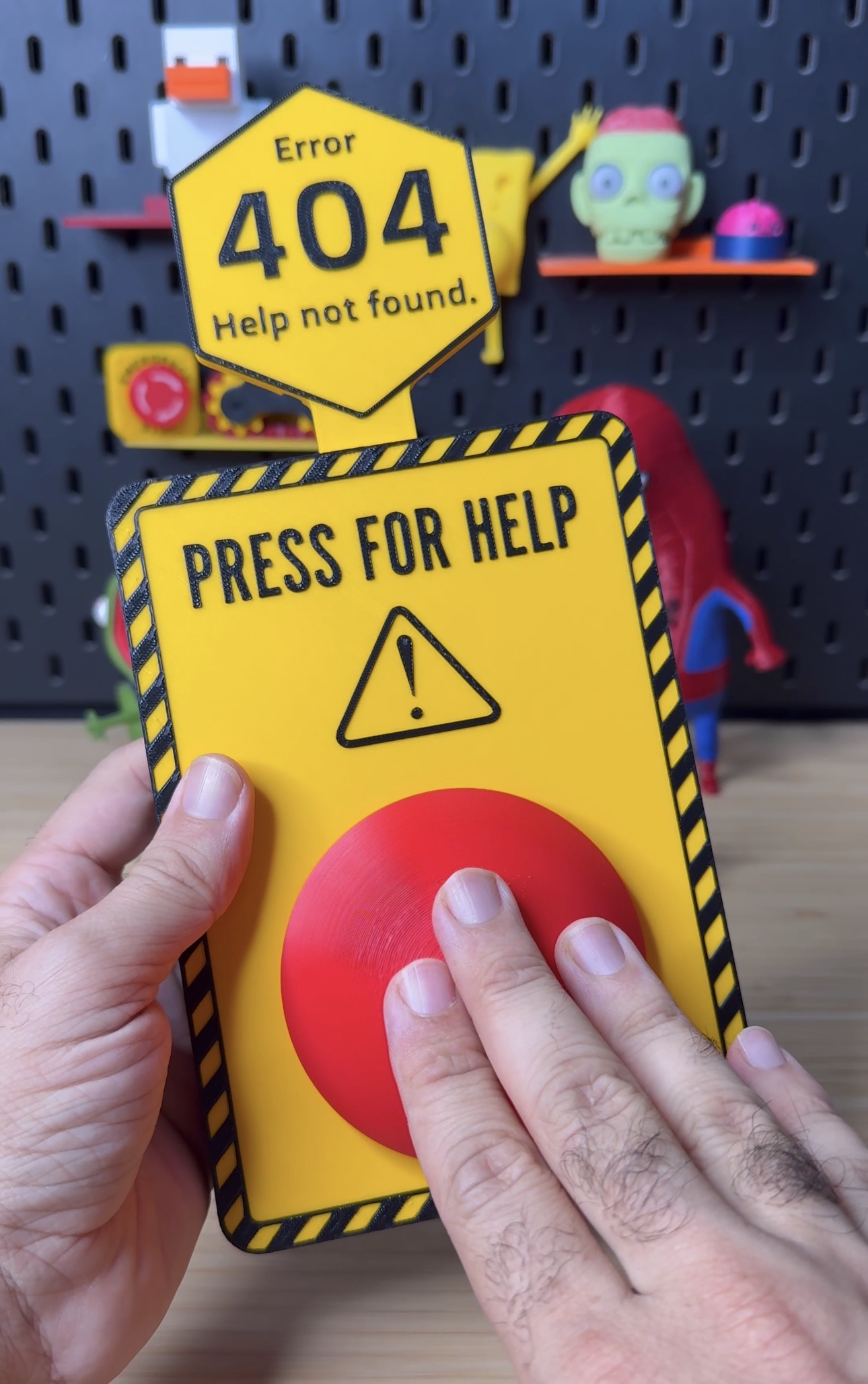 3D Printed Help Button That Doesn’t Help