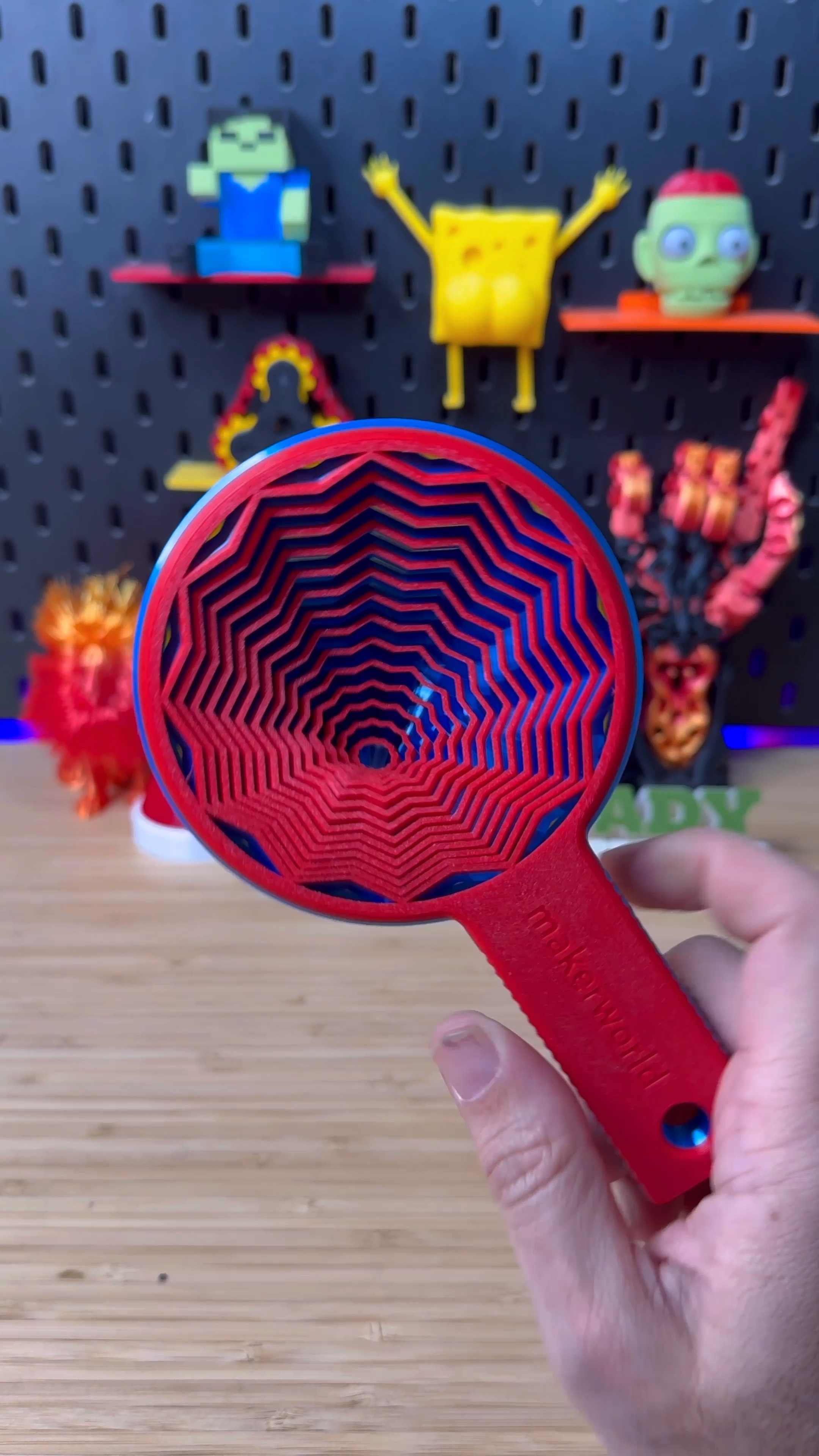 3D Printed Stress-Relief Throwing Ball Game — Luobo Tower Racket